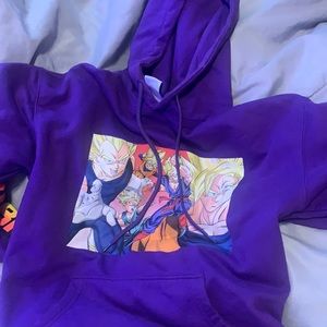 purple dragon ball z hoodie
